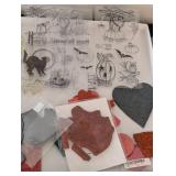 LS - Assorted Rubber Crafting Stamps - Variety of Designs for Card Making & Scrapbooking