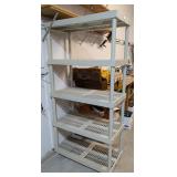 G - Plastic Storage Shelf 36W x 18D x 72H in - Multi-Tier Rack