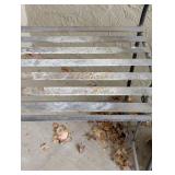 FD - Wrought Iron Bench with 2 Lanterns