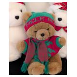 LS - Vintage Santa Bear Collection - 4 Plush Bears