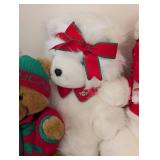 LS - Vintage Santa Bear Collection - 4 Plush Bears