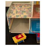 LS - Vintage Dollhouse with Assorted Furniture - Damaged