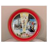 LS - Vintage Glass Jars with Floral Decals, Enamel Stock Pot & Fruit Cake Tins