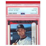 1999 Bowman Baseball Derek Jeter Card #290 Near Mint-Mint PSA 8