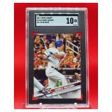 2017 Topps Update Baseball Corey Seager All-Star Game Card #US110 Gem Mint SGC 10