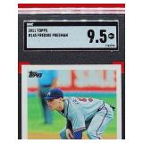 2011 Topps Baseball Freddie Freeman Rookie Card #145 Mint SGC 9.5