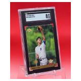 1993 Upper Deck Baseball Derek Jeter Rookie card #449 Near Mint-Mint SGC 8