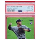 2017 Topps Update Aaron Judge Rookie Card #US166 Near Mint-Mint PSA 8