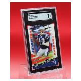 2008 Topps Football Tom Brady Tribute Card #TBT-TB15 Near Mint SGC 7