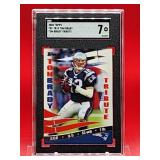 2008 Topps Football Tom Brady Tribute Card #TBT-TB15 Near Mint SGC 7