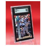 1995 PKK Baseball Ken Griffey Jr Promo Card Near Mint-Mint SGC 8