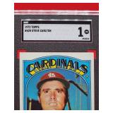 1972 Topps Baseball Steve Carlton Card #420 Poor SGC 1