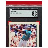1995 Topps baseball Ken Griffey Jr Card #397 Near Mint-Mint SGC 8