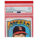2011 Topps Baseball Nolan Ryan Card #595 Mint PSA 9