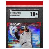2017 Topps Chrome Aaron Judge Freshman Flash Rookie Card #FF-11 Gem Mint SGC 10