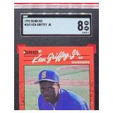 1990 Donruss Ken Griffey Jr Card #365 Near Mint-Mint SGC 8
