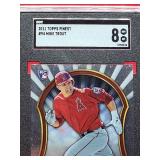 2011 Topps Finest Mike Trout Rookie Card #94 Near Mint-Mint SGC 8