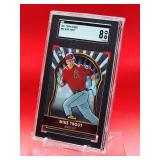 2011 Topps Finest Mike Trout Rookie Card #94 Near Mint-Mint SGC 8