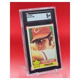 1976 Topps Baseball Pete Rose Card #240 Excellent SGC 5