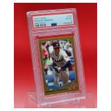 2013 Topps baseball Freddie Freeman Mini-Gold card #105 Excellent-Mint PSA 6