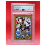 2013 Topps baseball Freddie Freeman Mini-Gold card #105 Excellent-Mint PSA 6