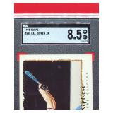 1995 Topps Baseball Cal Ripken Jr Card #588 Near Mint-Mint SGC 8.5