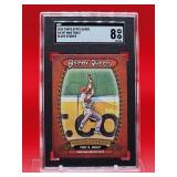 2013 Topps Gypsy Queen Baseball Mike Trout Glove Stories Card #GS-MT Near Mint-Mint SGC 8