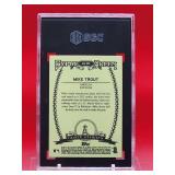 2013 Topps Gypsy Queen Baseball Mike Trout Glove Stories Card #GS-MT Near Mint-Mint SGC 8