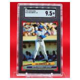 1992 Fleer Ultra Baseball Ken Griffey Jr Card #123 Near Mint SGC 9.5