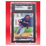 2017 Bowman Baseball Ronald Acuna Draft Rookie Card #BD-39 Gem Mint SGC 10