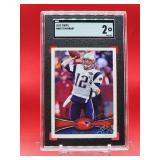 2012 Topps Football Tom Brady Card #440 Good SGC 2