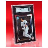2015 Bowman Chrome Aaron Judge Draft Card #150 Near Mint-Mint SGC 8