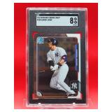 2015 Bowman Chrome Aaron Judge Draft Card #150 Near Mint-Mint SGC 8