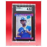 1989 Donruss baseball Ken Griffey Jr Rookie Card #33 Very Good-Excellent SGC 4.5