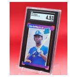 1989 Donruss baseball Ken Griffey Jr Rookie Card #33 Very Good-Excellent SGC 4.5