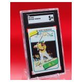 1980 Topps Baseball Rickey Henderson Rookie Card #482 Excellent SGC 5