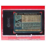 1980 Topps Baseball Rickey Henderson Rookie Card #482 Excellent SGC 5