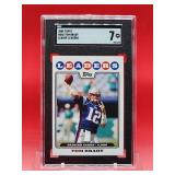 2008 Topps Football Tom Brady League Leaders Card #286 Near Mint SGC 7