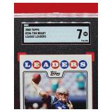 2008 Topps Football Tom Brady League Leaders Card #286 Near Mint SGC 7