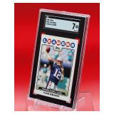 2008 Topps Football Tom Brady League Leaders Card #286 Near Mint SGC 7