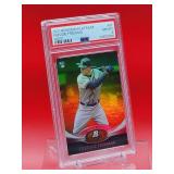 2011 Bowman Platinum Baseball Freddie Freeman Gold Rookie Card #57 Near Mint-Mint PSA 8