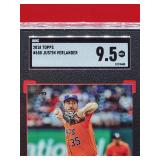 2018 Topps Baseball Justin Verlander Card #650 Mint SGC 9.5