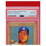 2007 Topps Baseball Mickey Mantle Turkey Red Card #117 Near Mint-Mint PSA 8