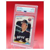 1988 Fleer Baseball Nolan Ryan Card #455 Near Mint-Mint PSA 8