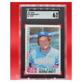 1982 Topps Baseball George Brett All-Star Card #549 Excellent-Near Mint SGC 6
