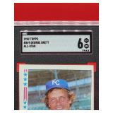 1982 Topps Baseball George Brett All-Star Card #549 Excellent-Near Mint SGC 6