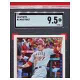 2014 Topps Baseball Mike Trout Card #1 Mint SGC 9.5