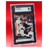 1991-92 Pro Set Hockey Wayne Gretzky Card #101 Mint SGC 9
