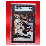 1991-92 Pro Set Hockey Wayne Gretzky Card #101 Mint SGC 9