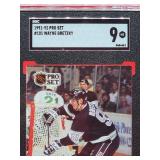 1991-92 Pro Set Hockey Wayne Gretzky Card #101 Mint SGC 9
